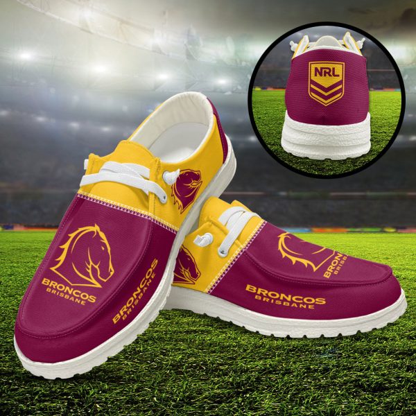 Brisbane Broncos Custom Hey Dude Shoes - VANDH 1286