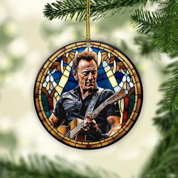 Bruce Springsteen Fixed Shape 2-sided Acrylic Ornament - VANDH 1403