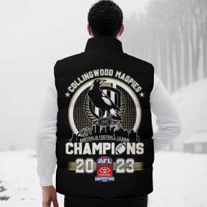 2023 AFL Premiers Collingwood FC 2D Sleeveless Jacket - TANTN 2752