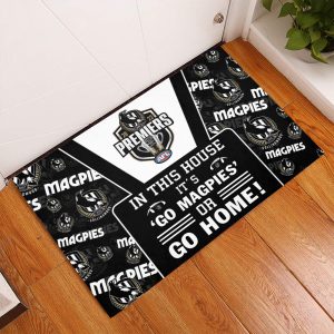 2023 AFL Premiers Collingwood FC Rubber Base Doormat - TANTN 2797