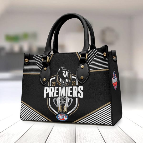 2023 AFL Premiers Collingwood FC Leather HandBag - TANTN 2620