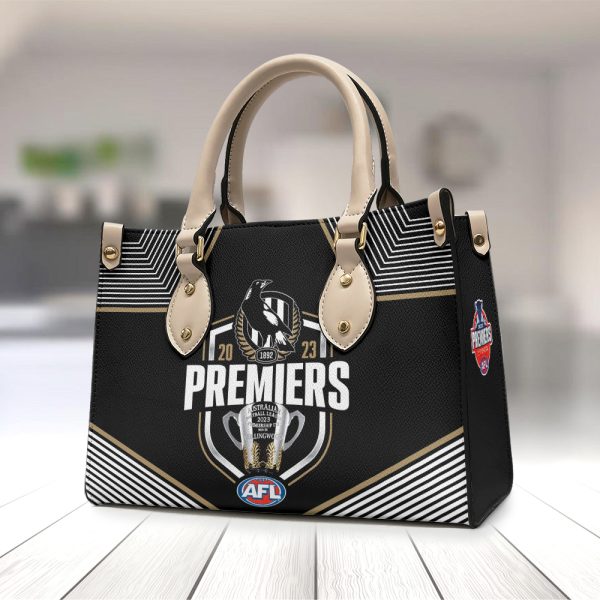 2023 AFL Premiers Collingwood FC Leather HandBag - TANTN 2620