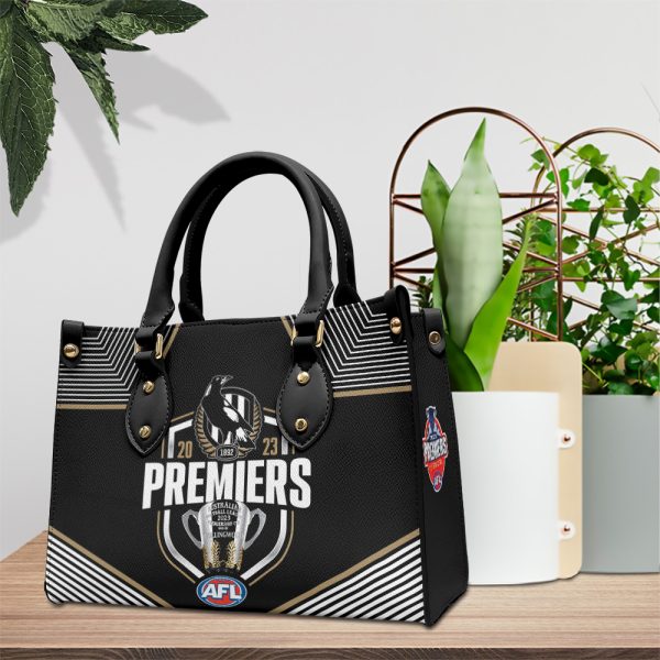 2023 AFL Premiers Collingwood FC Leather HandBag - TANTN 2620