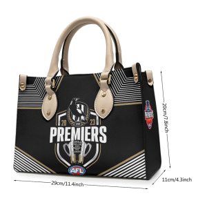 2023 AFL Premiers Collingwood FC Leather HandBag - TANTN 2620