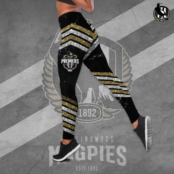 2023 AFL Premiers Collingwood FC Hollow Tank Top Leggings - TANTN 2633