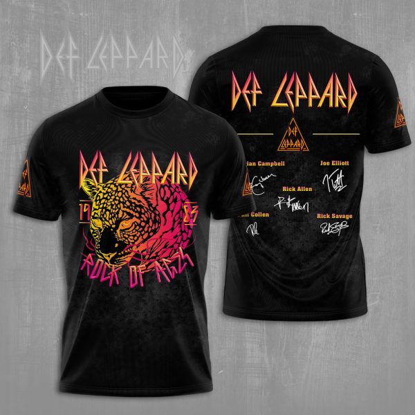 Def Leppard 3D Apparel - NGHIAVT 0888