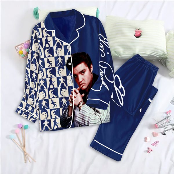 Elvis Presley Button Down Pajamas Set – NGHIAVT 0860