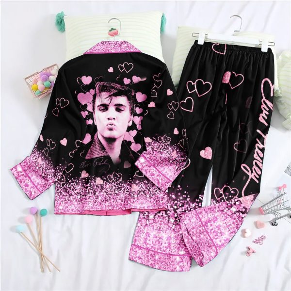 Elvis Presley Button Down Pajamas Set – NGHIAVT 0857