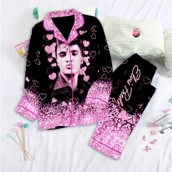 Elvis Presley Button Down Pajamas Set – NGHIAVT 0857