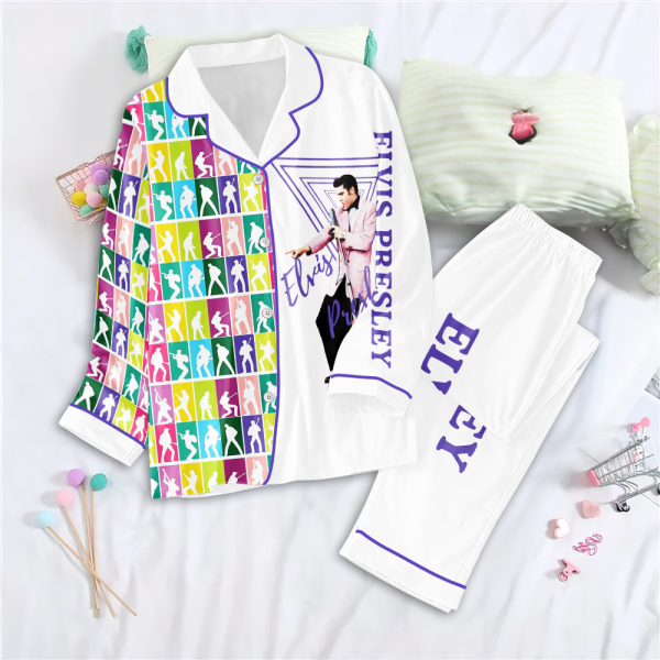 Elvis Presley Button Down Pajamas Set – NGHIAVT 0861