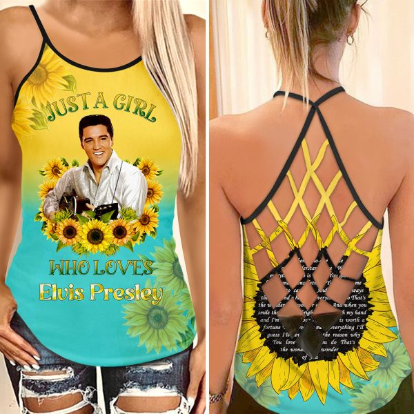 Elvis Presley Criss-Cross Tank Top - VANDH 1382