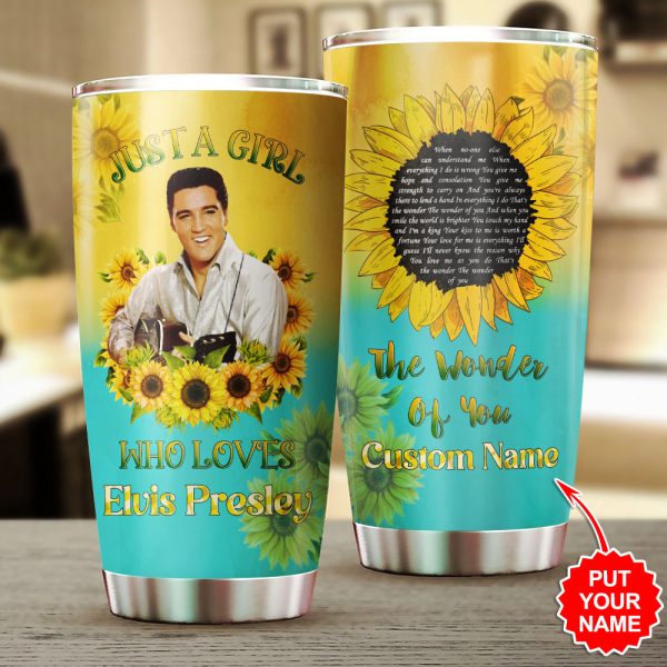 Personalized Elvis Presley Tumbler Cup - VANDH 1383