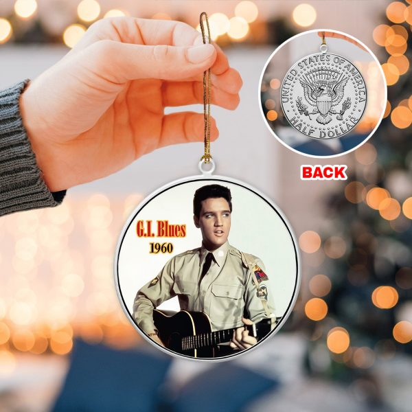 Elvis Presley 2-Side Printed Acrylic Ornament - TANTN 2802.5