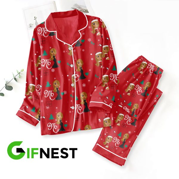 Mariah Carey Button Down Pajamas Set – TANTN 2866