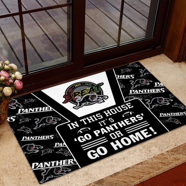 Penrith Panthers Rubber Base Doormat - TANTN 2798