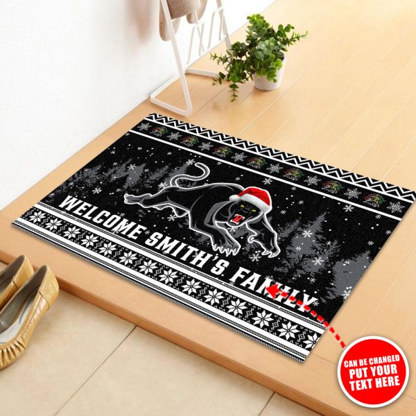 Personalized Penrith Panthers Rubber Base Doormat - TANTN 2933