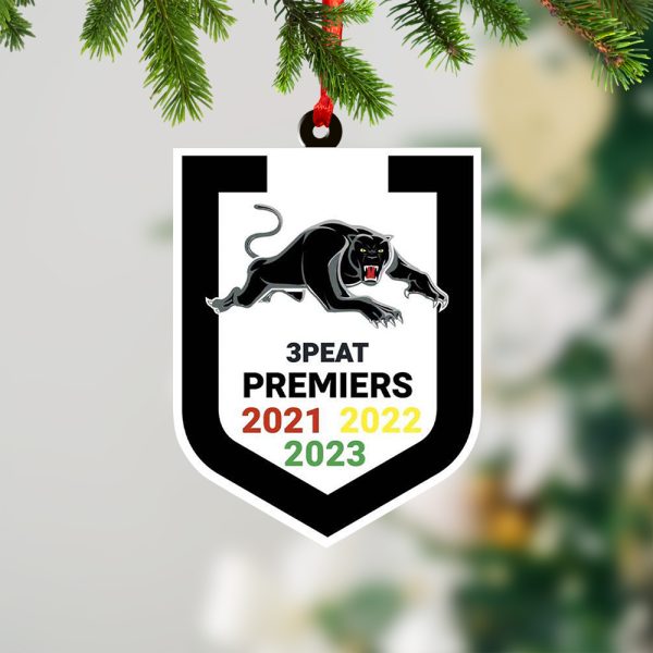 Penrith Panthers 2-Side Printed Acrylic Ornament - TANTN 2848.5