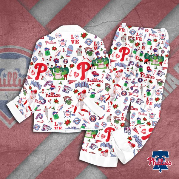 Philadelphia Phillies Button Down Pajamas Set – TANTN 2789