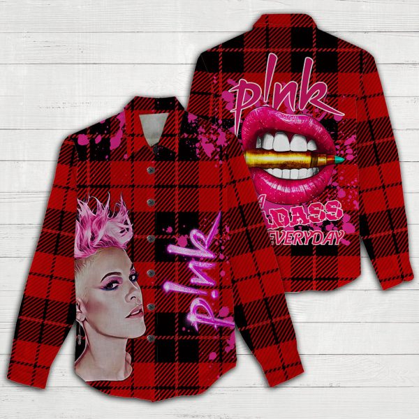 P!nk 3D Linen Shirt - VANDH 1388