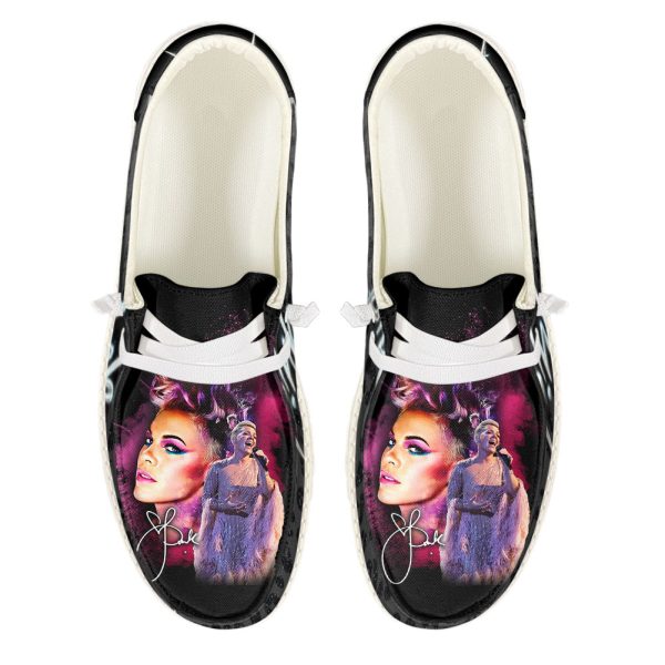 P!nk Custom Hey Dude Shoes - VANDH 1282