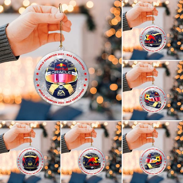 6PCS Red Bull Racing F1 2-Side Printed Acrylic Ornament Set - TANTN 2882