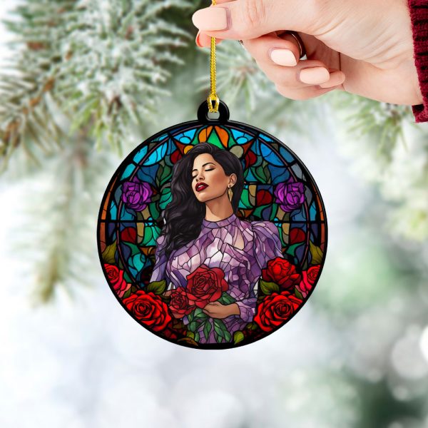 Selena Quintanilla Pérez Custom Shape 2-sided Acrylic Ornament - VANDH 1402