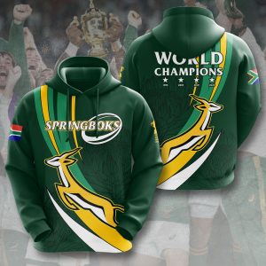 South Africa National Rugby Union Team Springboks 3D Hoodie Leggings - VANDH 1484