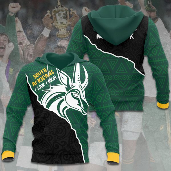 South Africa National Rugby Union Team Springboks 3D Apparel - VANDH 1477