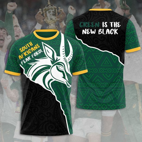 South Africa National Rugby Union Team Springboks 3D Apparel - VANDH 1477