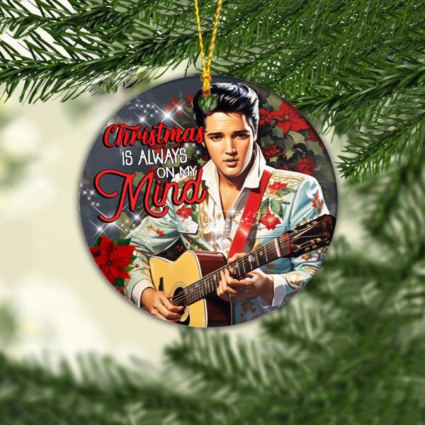 Elvis Presley 2-Side Printed Acrylic Ornament - TANTN 2862