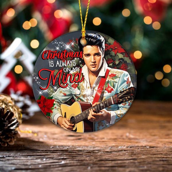 Elvis Presley 2-Side Printed Acrylic Ornament - TANTN 2862