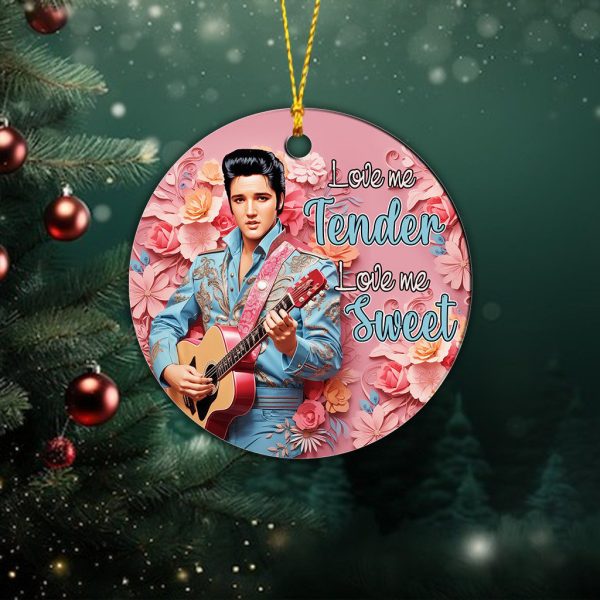 Elvis Presley 2-Side Printed Acrylic Ornament - TANTN 2862.2