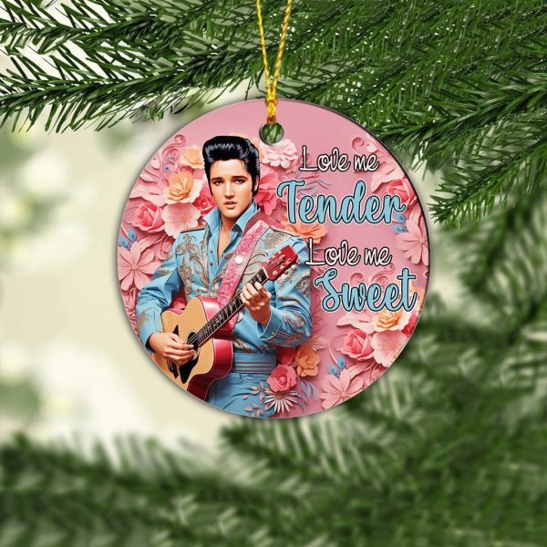 Elvis Presley 2-Side Printed Acrylic Ornament - TANTN 2862.2