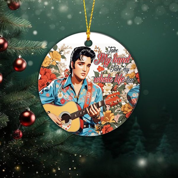 Elvis Presley 2-Side Printed Acrylic Ornament - TANTN 2862.3