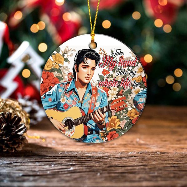 Elvis Presley 2-Side Printed Acrylic Ornament - TANTN 2862.3