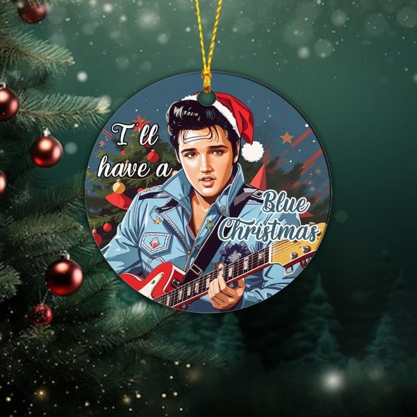 Elvis Presley 2-Side Printed Acrylic Ornament - TANTN 2862.5