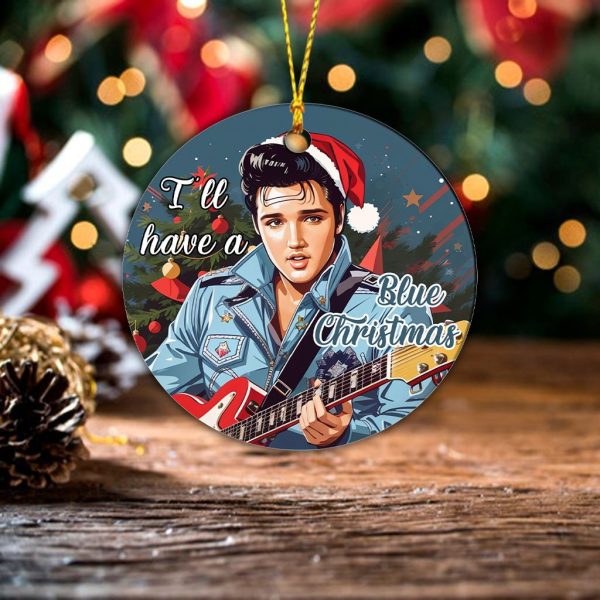 Elvis Presley 2-Side Printed Acrylic Ornament - TANTN 2862.5