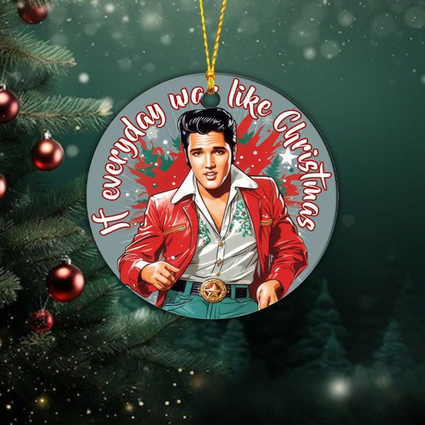 Elvis Presley 2-Side Printed Acrylic Ornament - TANTN 2862.6