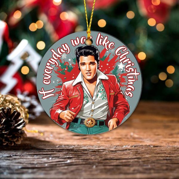 Elvis Presley 2-Side Printed Acrylic Ornament - TANTN 2862.6