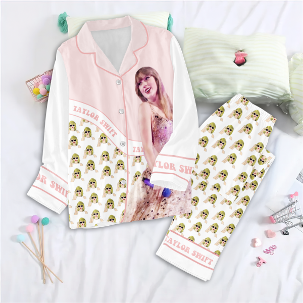 Taylor Swift Button Down Pajamas Set – NGHIAVT 0778