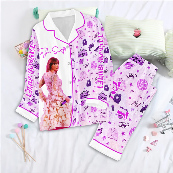 Taylor Swift Button Down Pajamas Set – NGHIAVT 0779