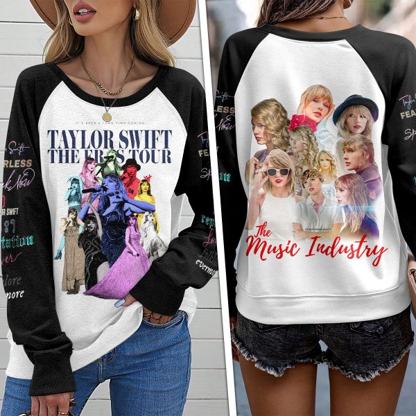 Taylor Swift Round Neck Raglan Sleeve Sweatshirt – VANDH 1395