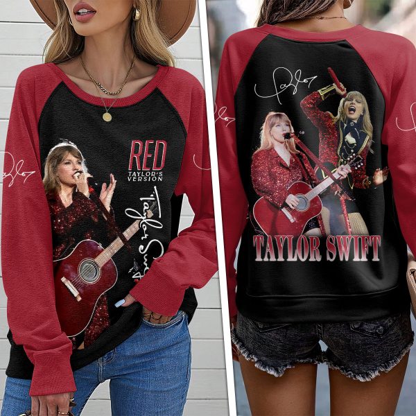 Taylor Swift Round Neck Raglan Sleeve Sweatshirt – VANDH 1396