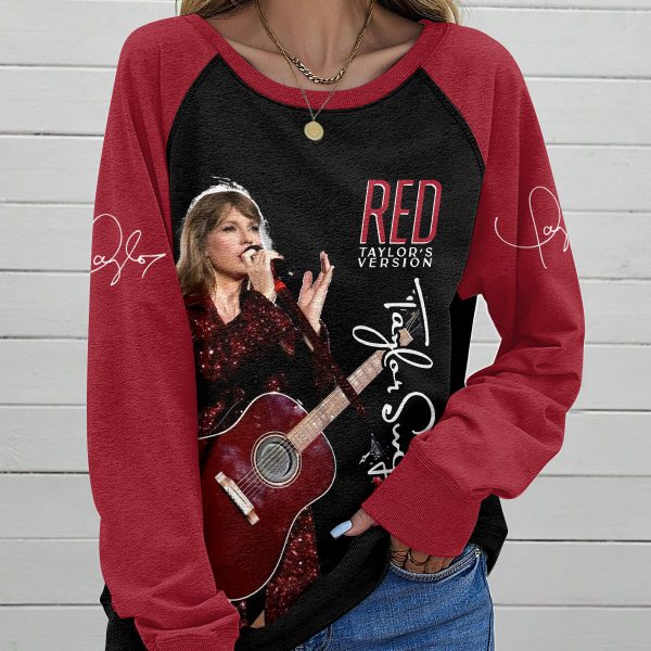 Taylor Swift Round Neck Raglan Sleeve Sweatshirt – VANDH 1396