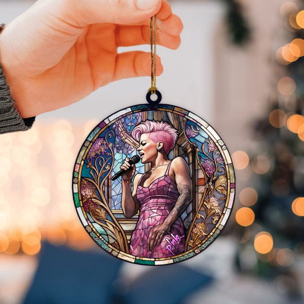 P!nk 2-Side Printed Acrylic Ornament - VANDH 1320