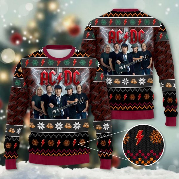 AC/DC 3D Ugly Sweater - NGHIAVT 0948