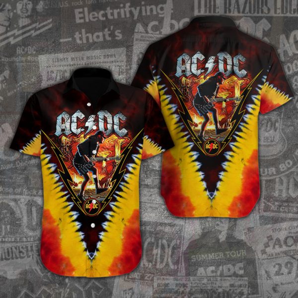 AC/DC Short Sleeve Dress Shirt - ANHNV 3159