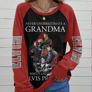 Elvis Presley Round Neck Raglan Sleeve Sweatshirt – ANHNV 3163