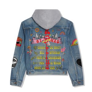 The Rolling Stones Women's Denim Hood Jacket - ANHNV 3172