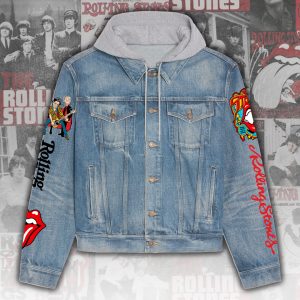 The Rolling Stones Women's Denim Hood Jacket - ANHNV 3185